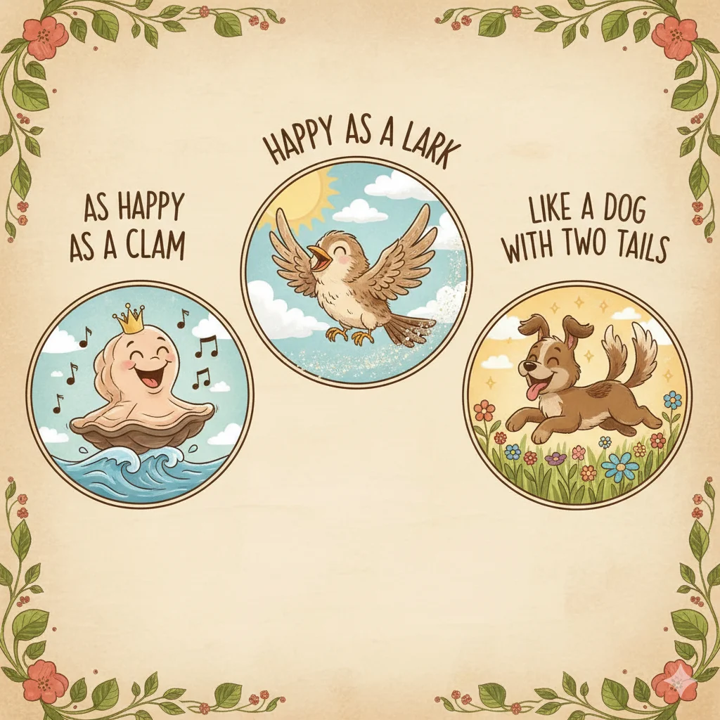 What Are Some Similes for Happy