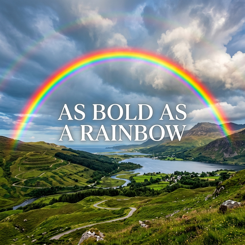 As bold as a rainbow