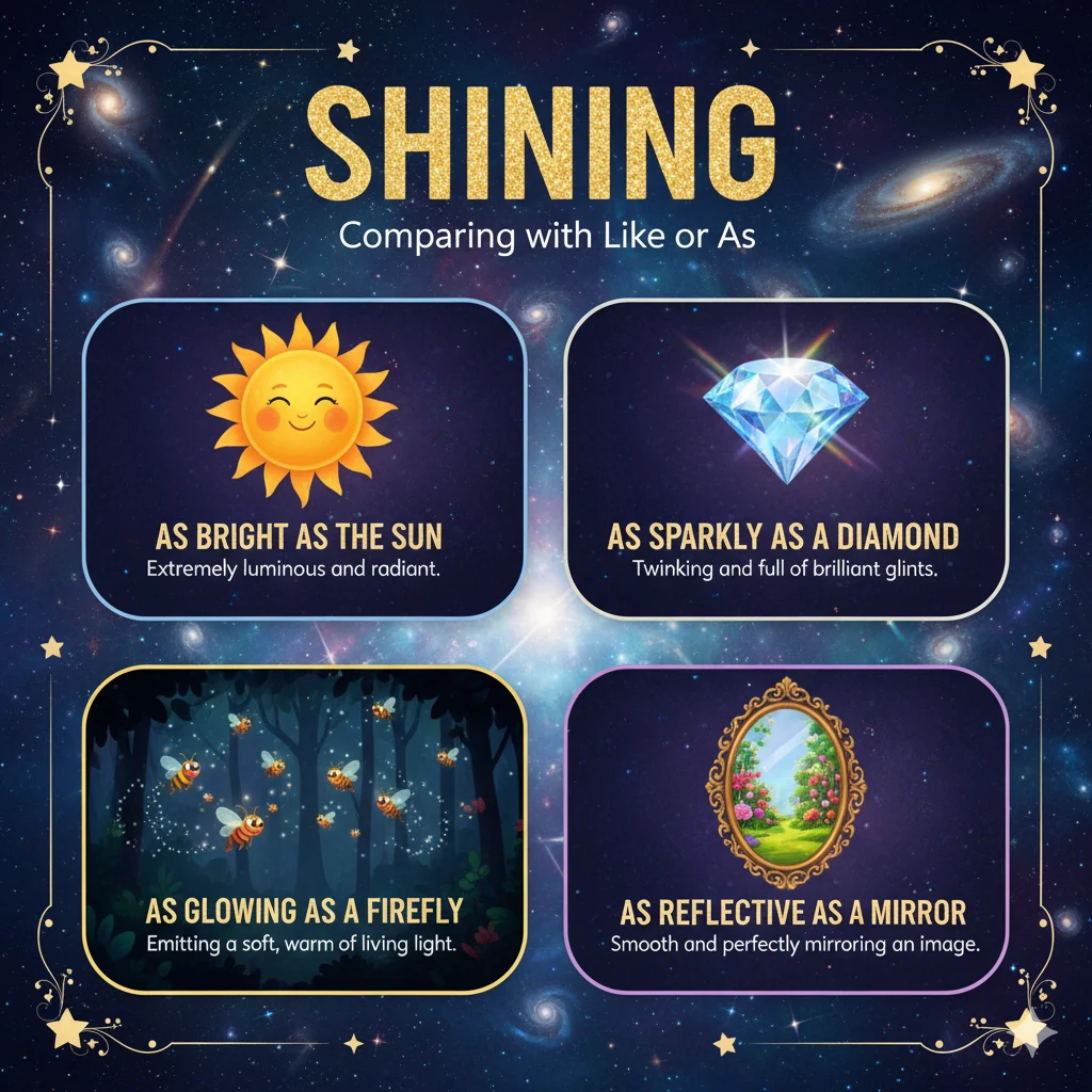 Similes for Shining