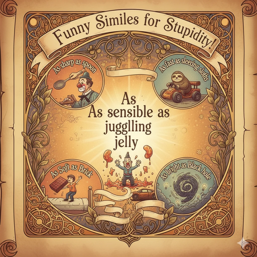 Funny Similes for Stupidity