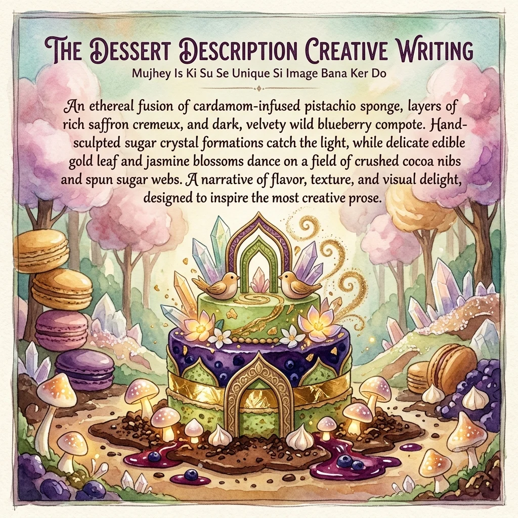  Dessert Description Creative Writing 