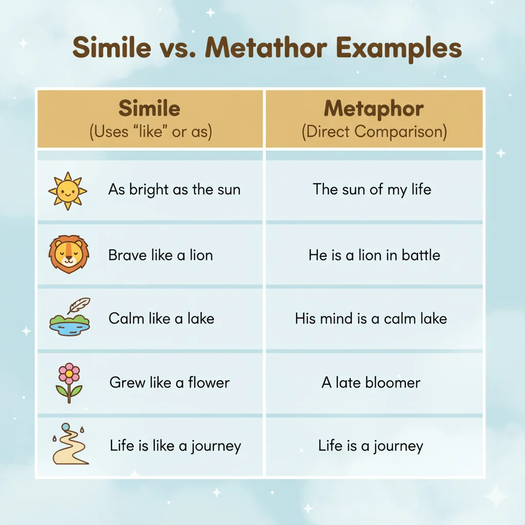 Activities for Similes and Metaphors