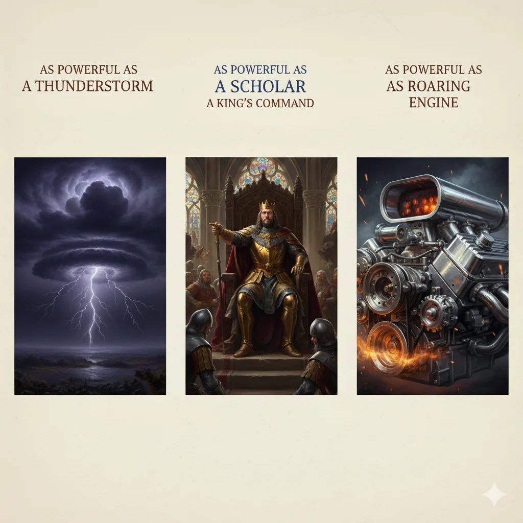 Similes for Powerful