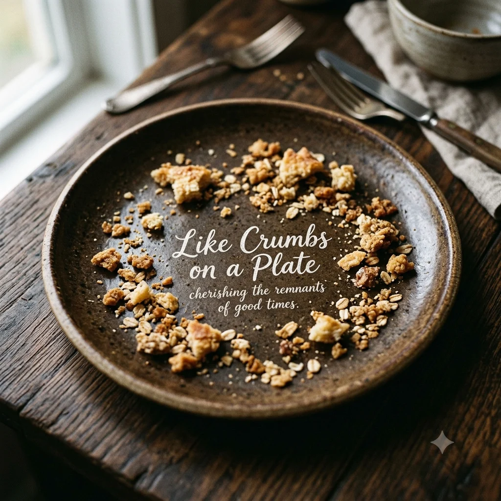 Like Crumbs on a Plate