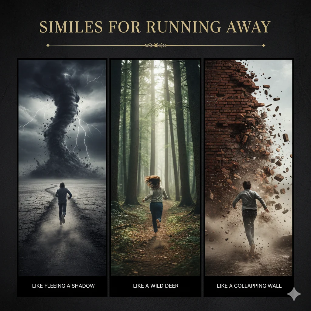 Similes for Running Away