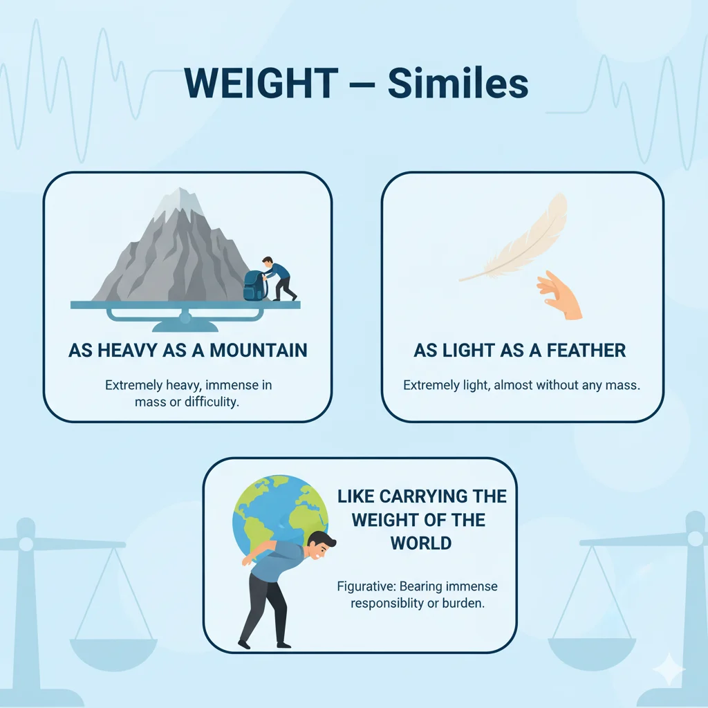 Similes for Weight