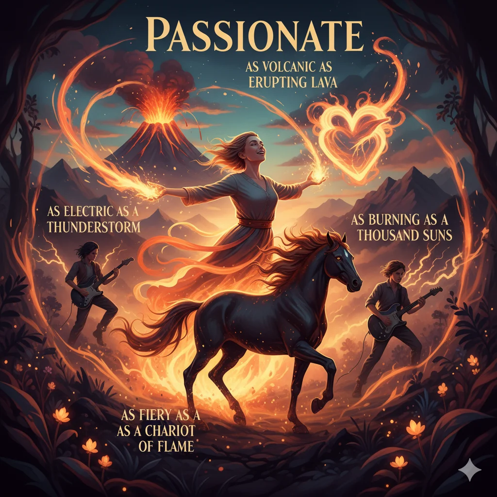 Similes for Passionate