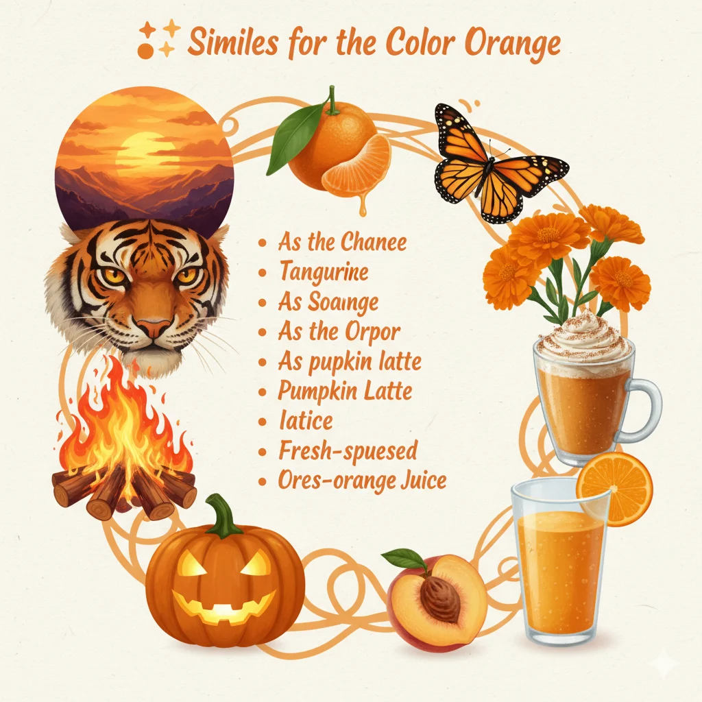 Similes for the Color Orange