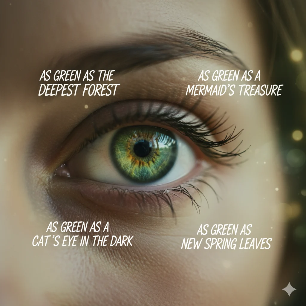 Similes for Green Eyes