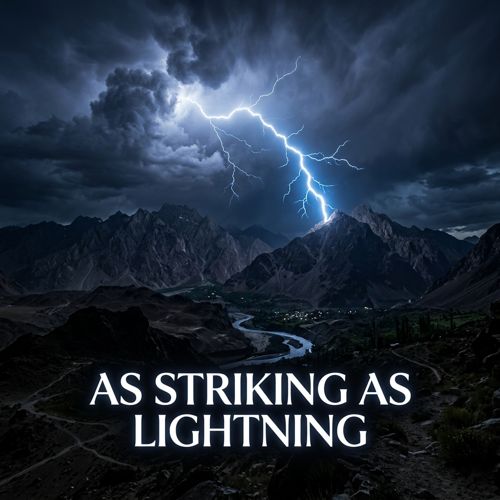 As striking as lightning