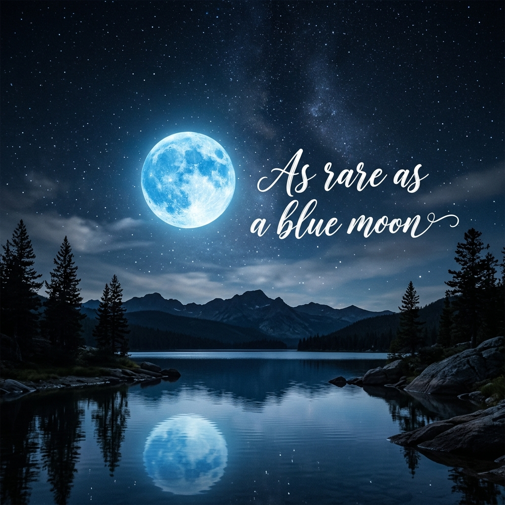 As rare as a blue moon