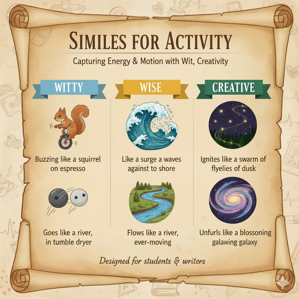 Similes for Activity