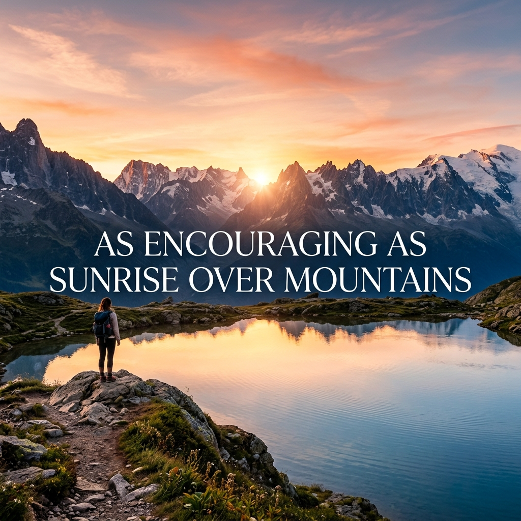 As Encouraging as Sunrise Over Mountains