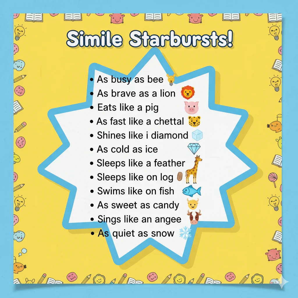 List of Similes for Grade 5