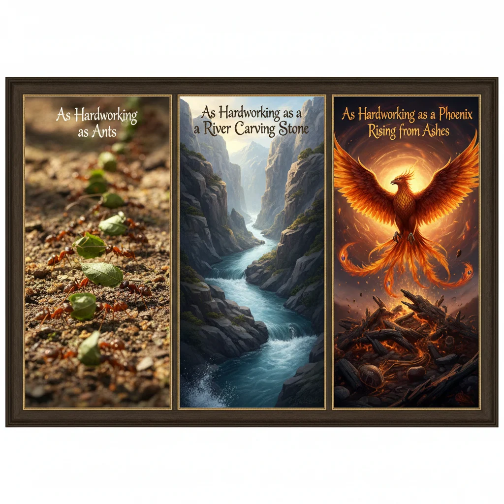 Similes for Hardworking