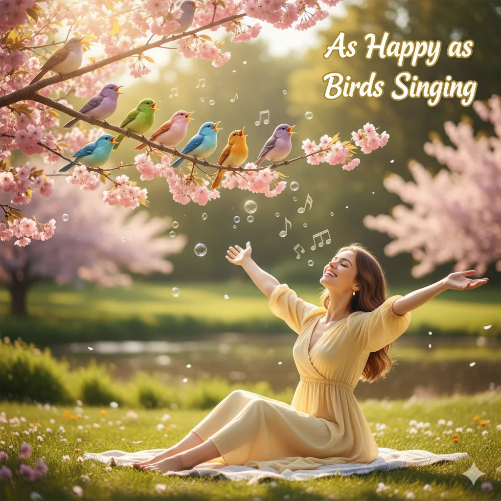 What Are Some Similes for Happy