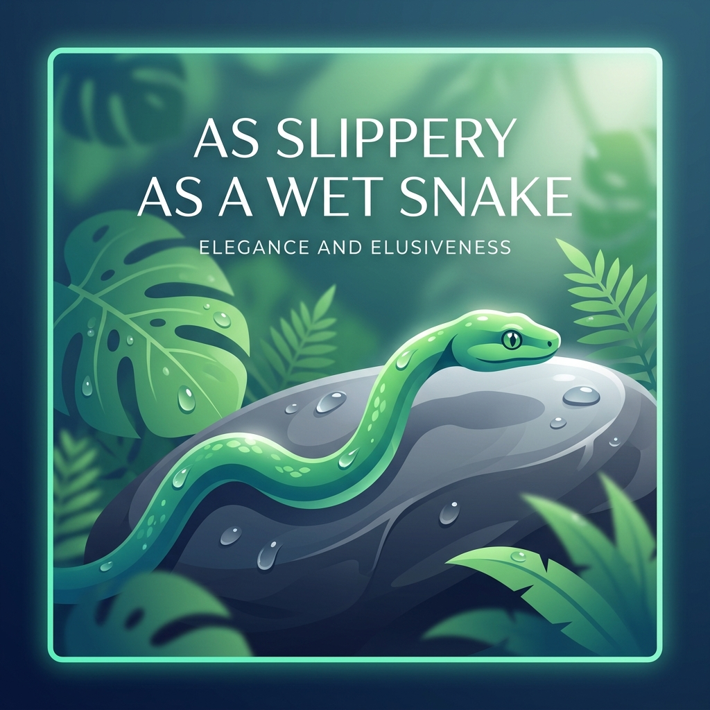 As slippery as a wet snake