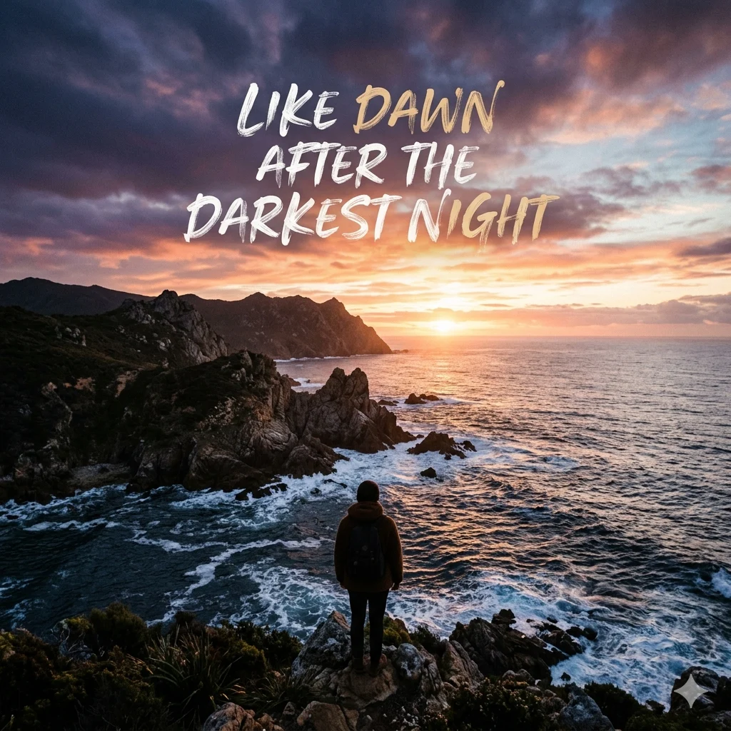  Like dawn after the darkest night
