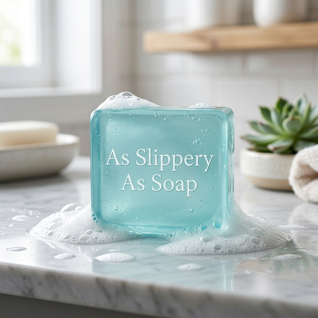 As slippery as soap