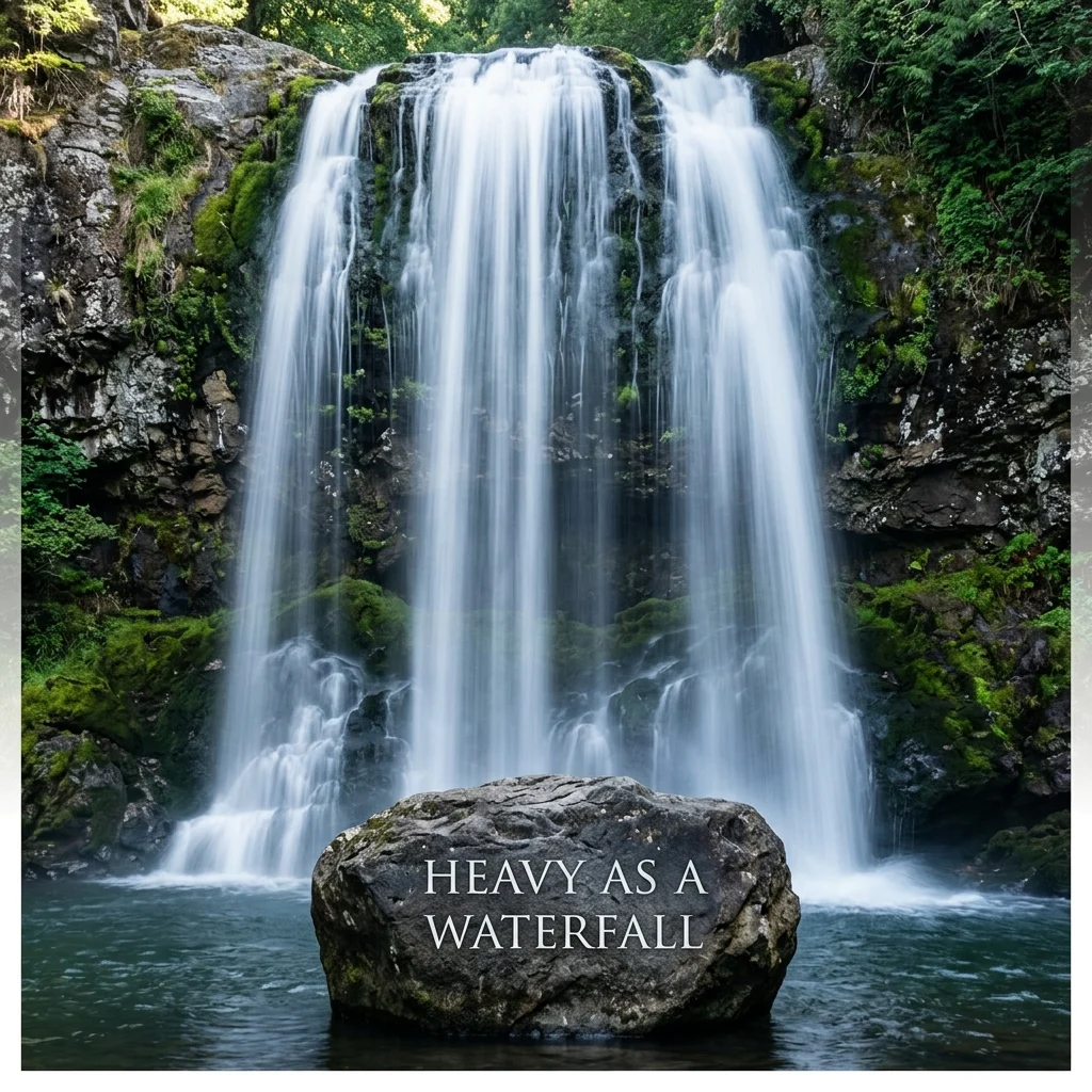 As heavy as a waterfall