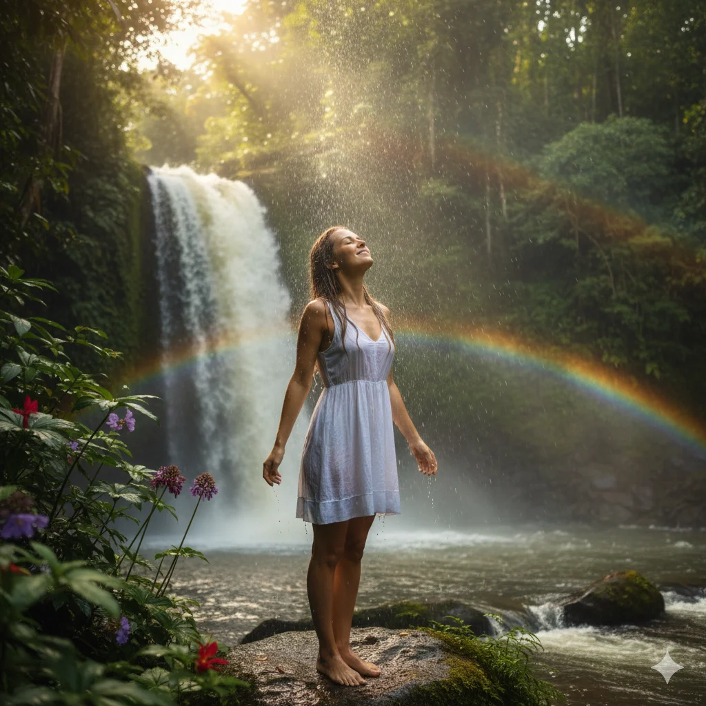 Similes for Waterfalls