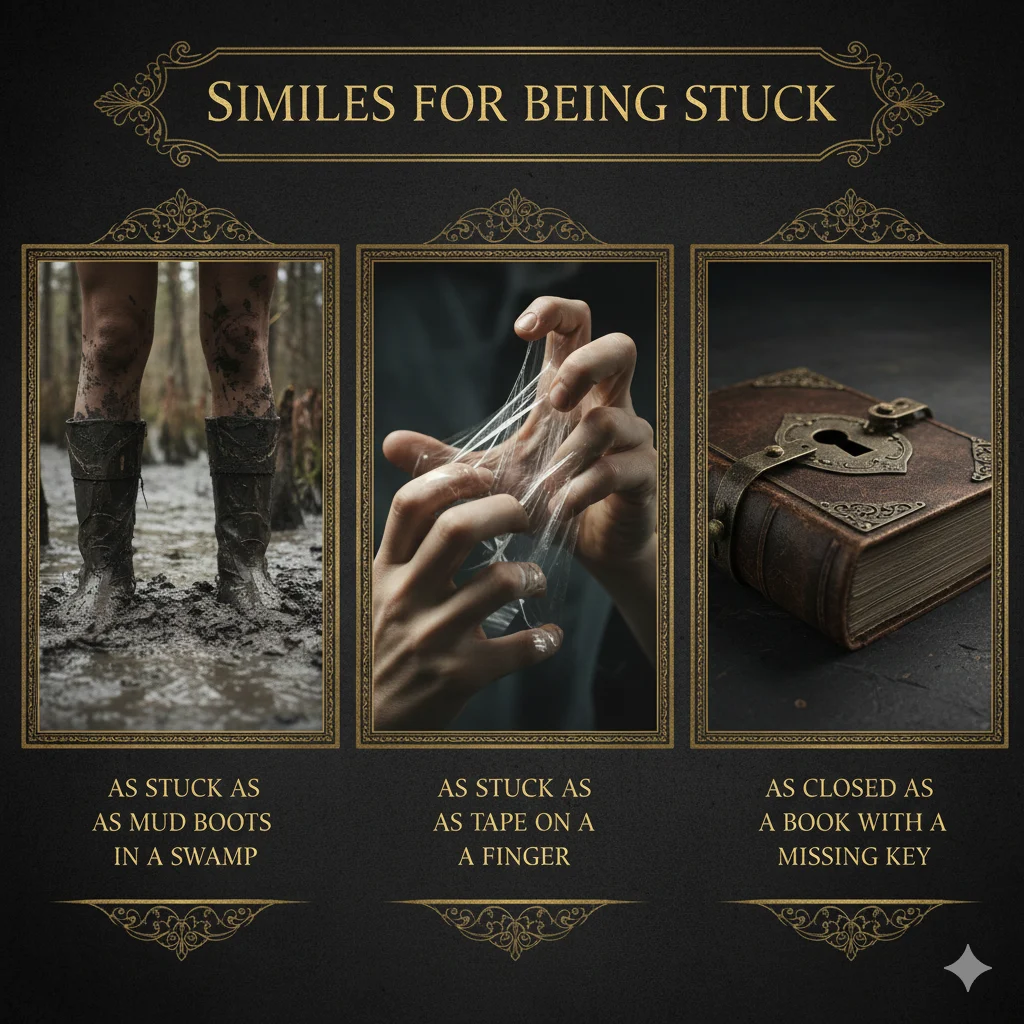 Similes for Being Stuck