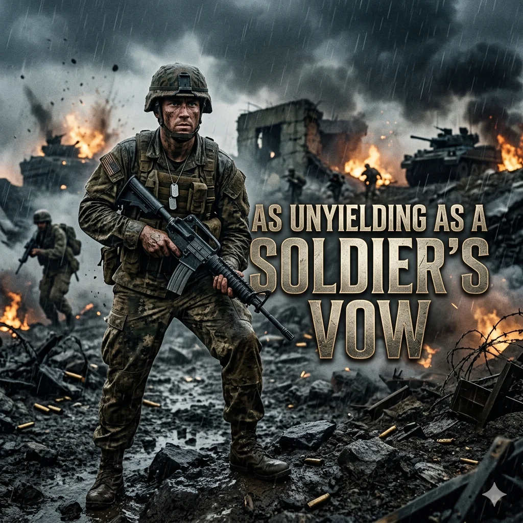  As unyielding as a soldier’s vow