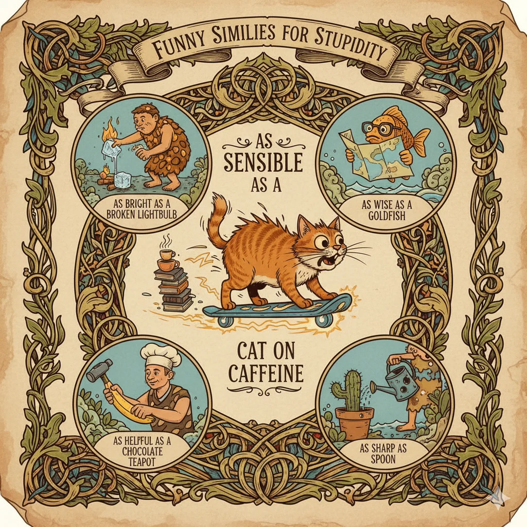 Funny Similes for Stupidity