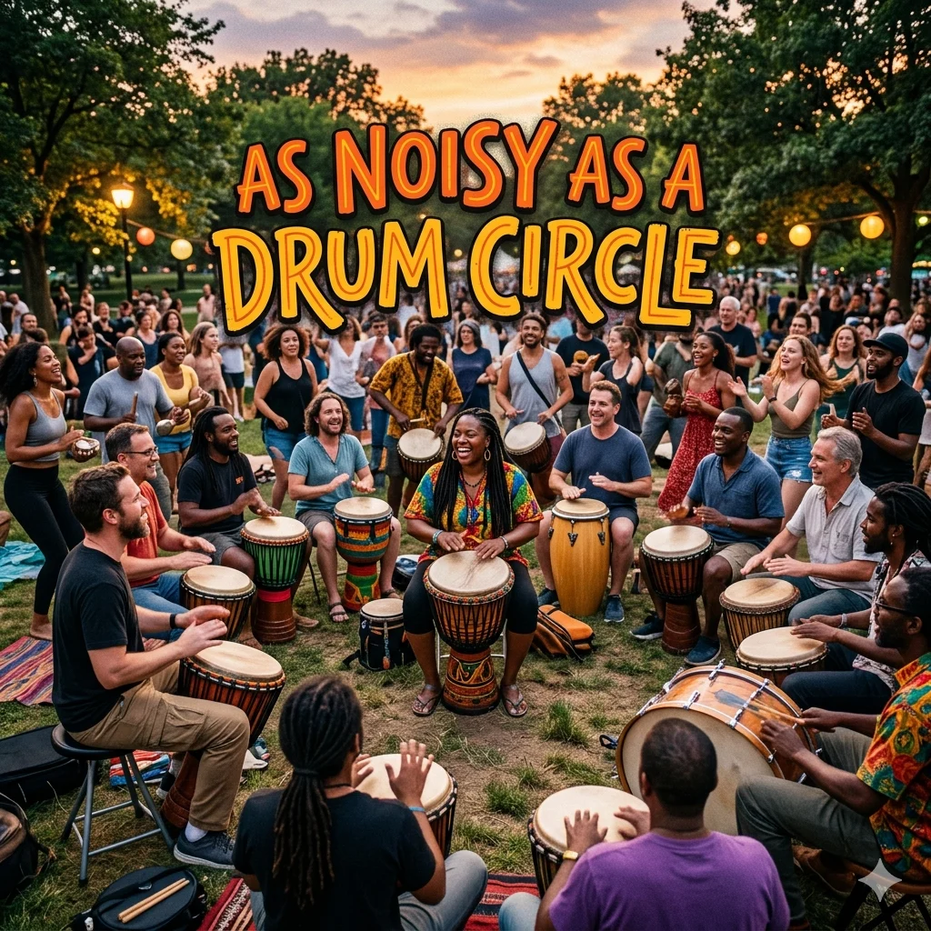  As Noisy as a Drum Circle