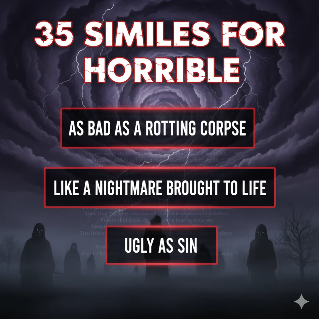 Similes for Horrible
