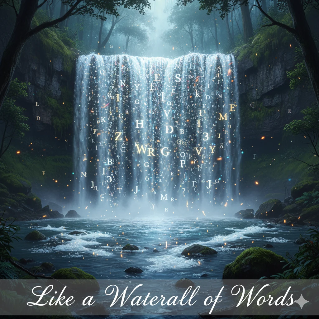 Similes for Waterfalls