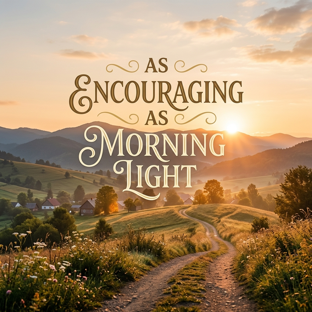 As Encouraging as Morning Light
