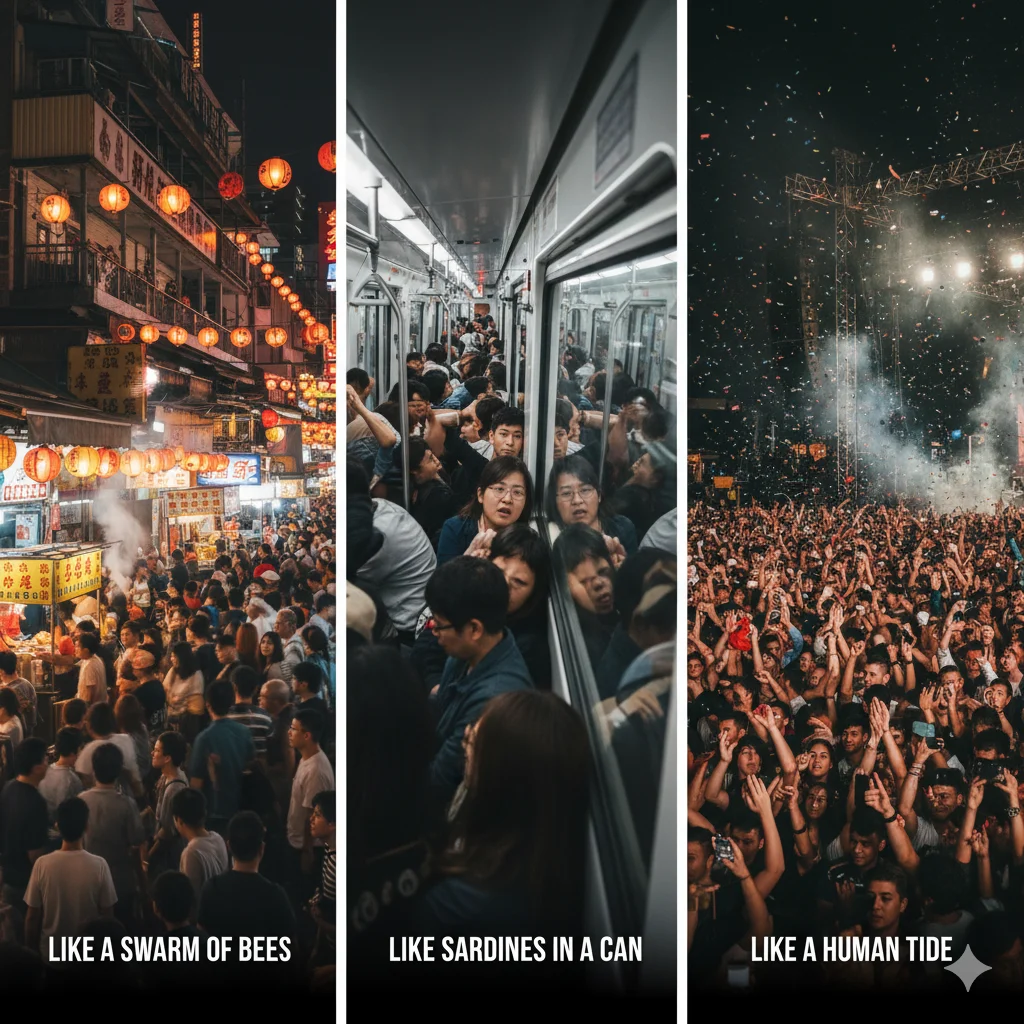 Similes for a Crowded Place