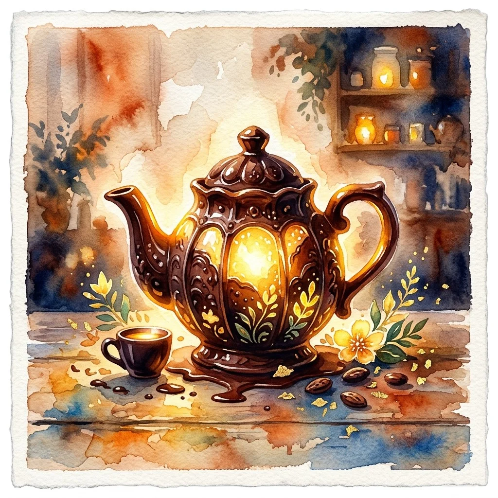 As bright as a chocolate teapot