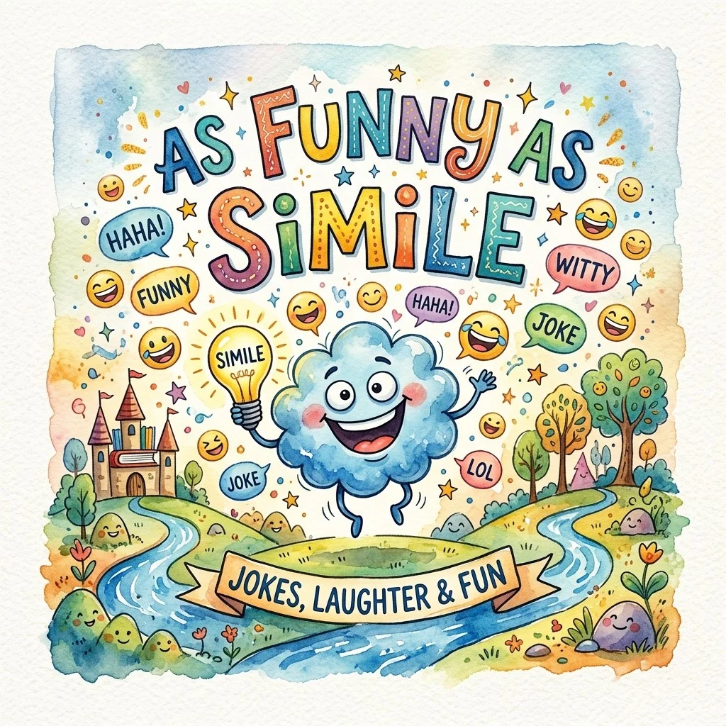 as funny as simile