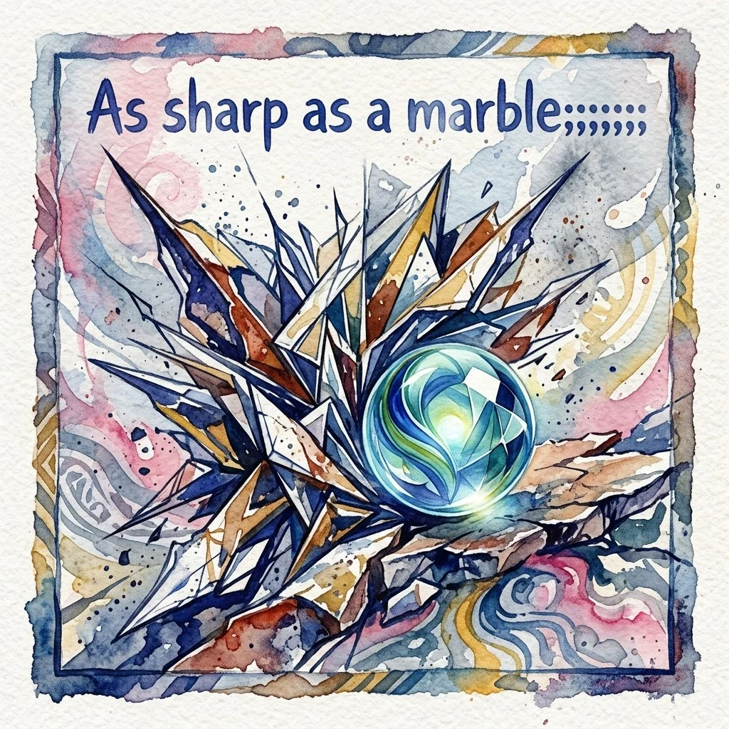 As sharp as a marble