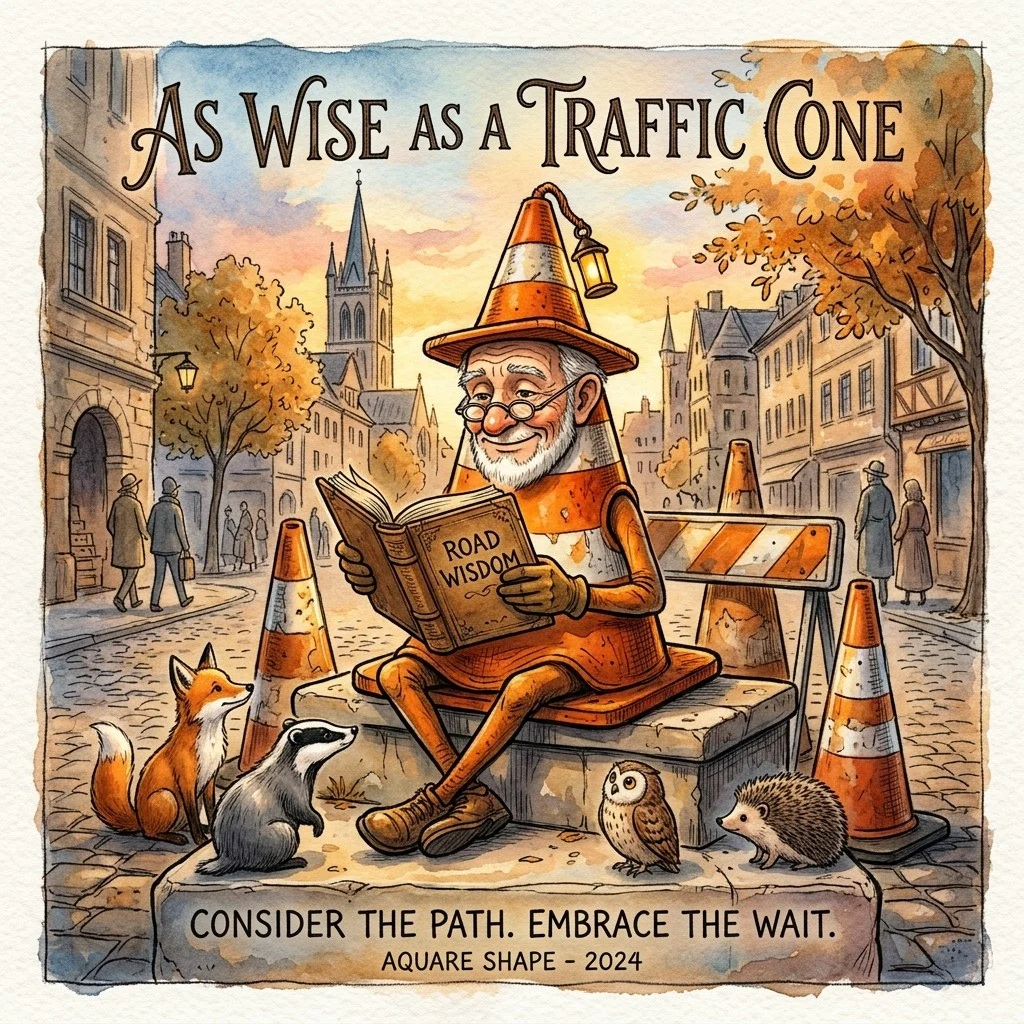 As wise as a traffic cone