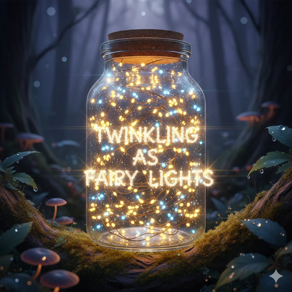 As twinkling as fairy lights