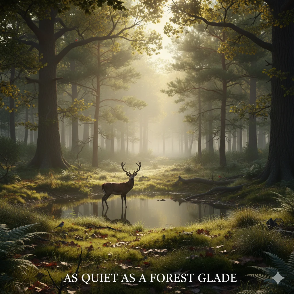 As quiet as a forest glade