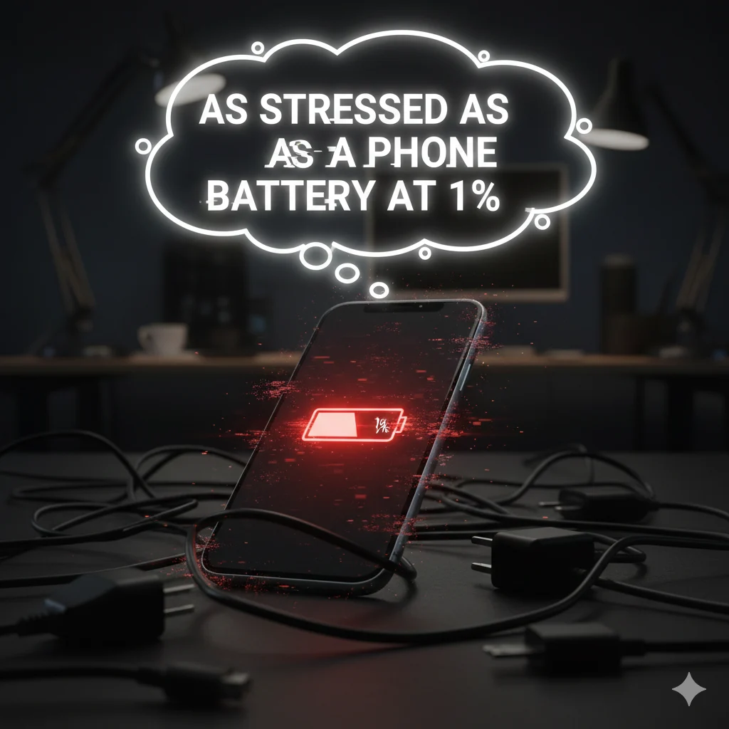 As Stressed as a Phone Battery at 1