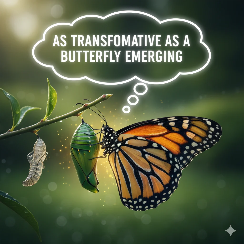 As Transformative as a Butterfly Emerging 