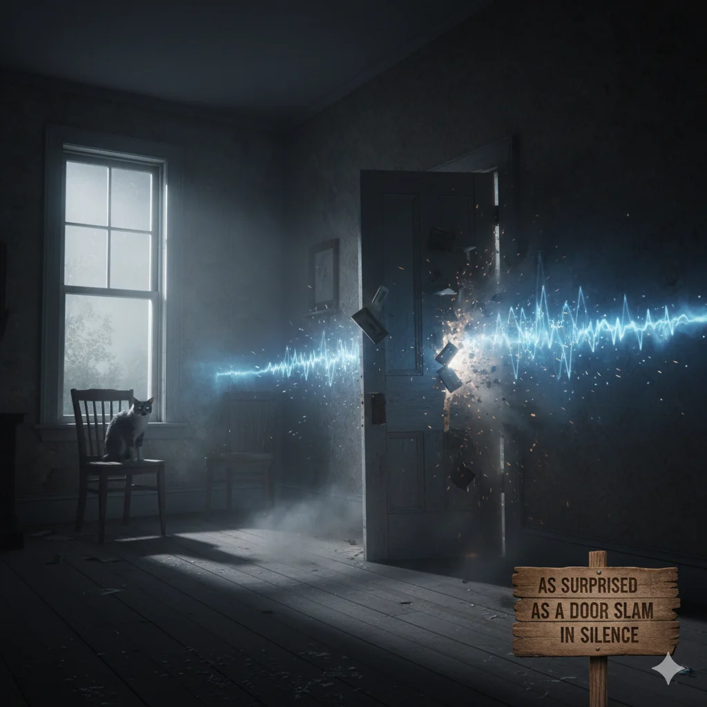 As Surprised as a Door Slam in Silence