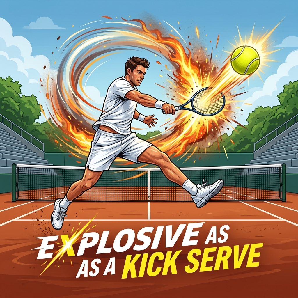 As explosive as a kick serve 
