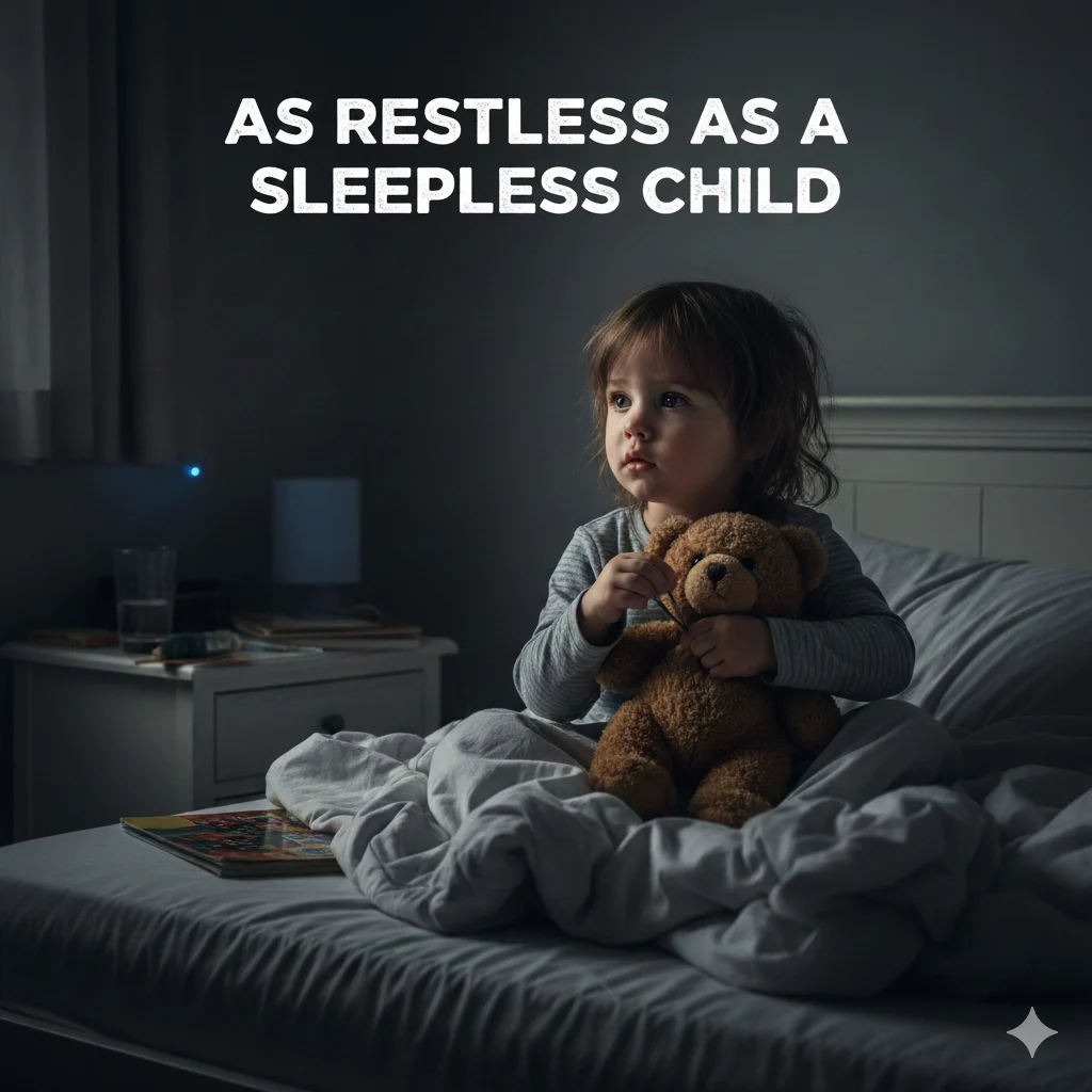 As restless as a sleepless child