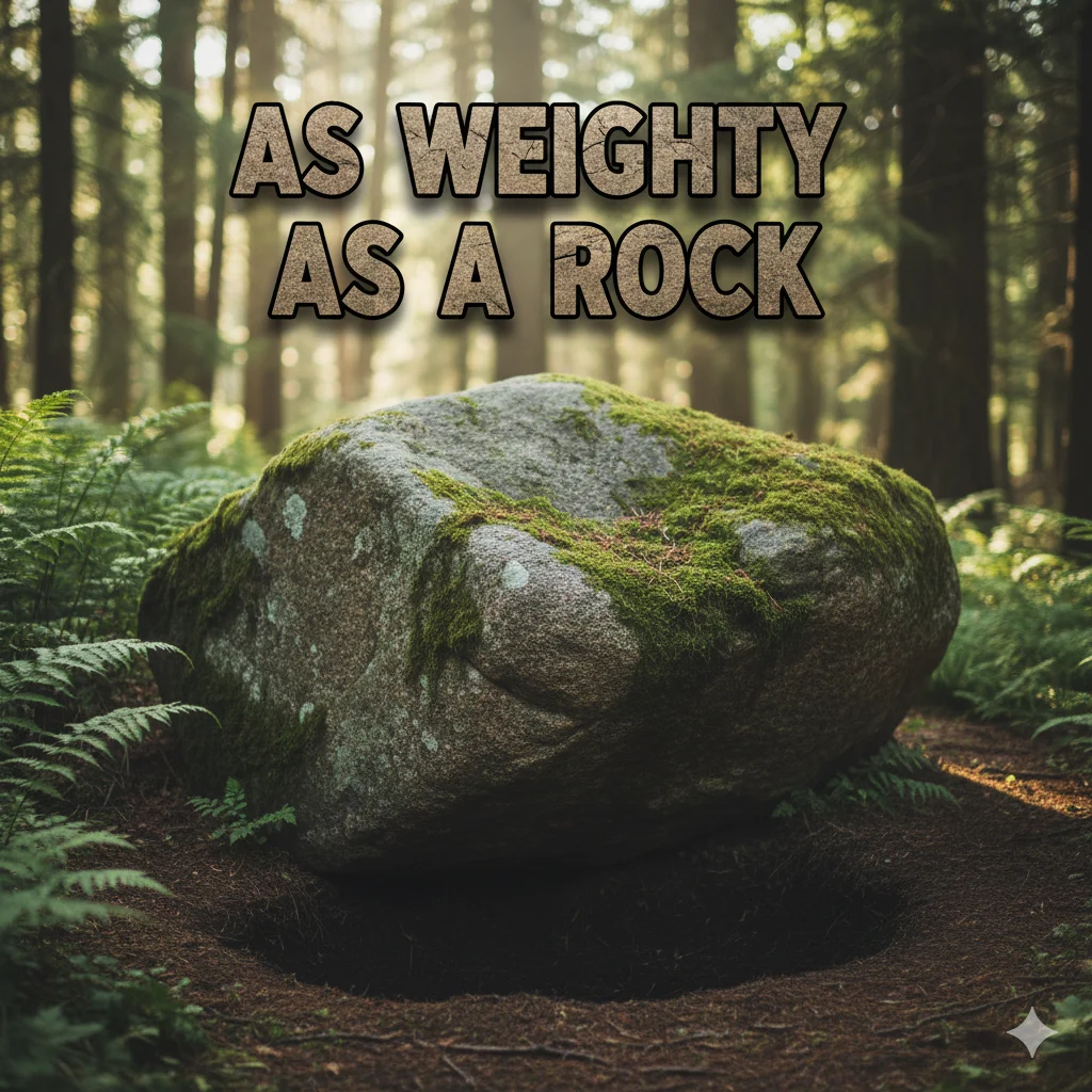 As weighty as a rock
