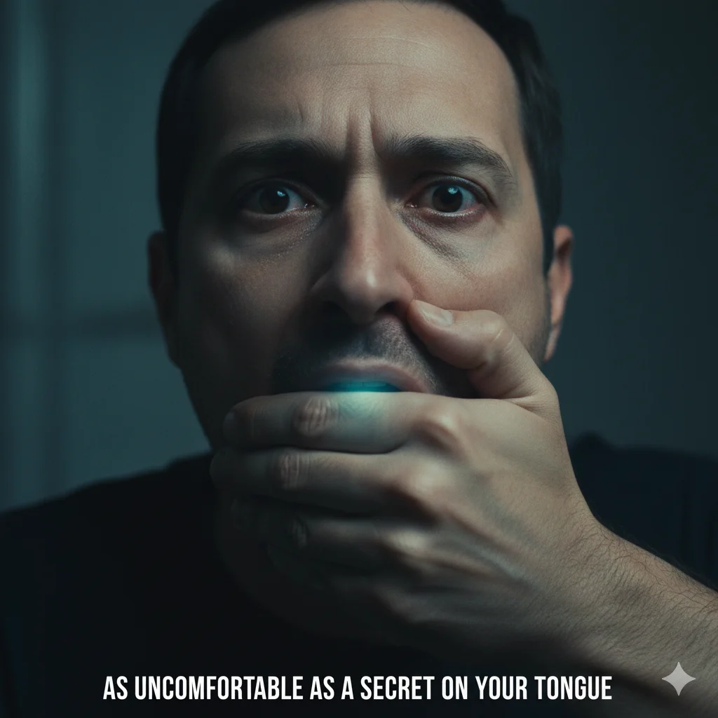 As uncomfortable as a secret on your tongue