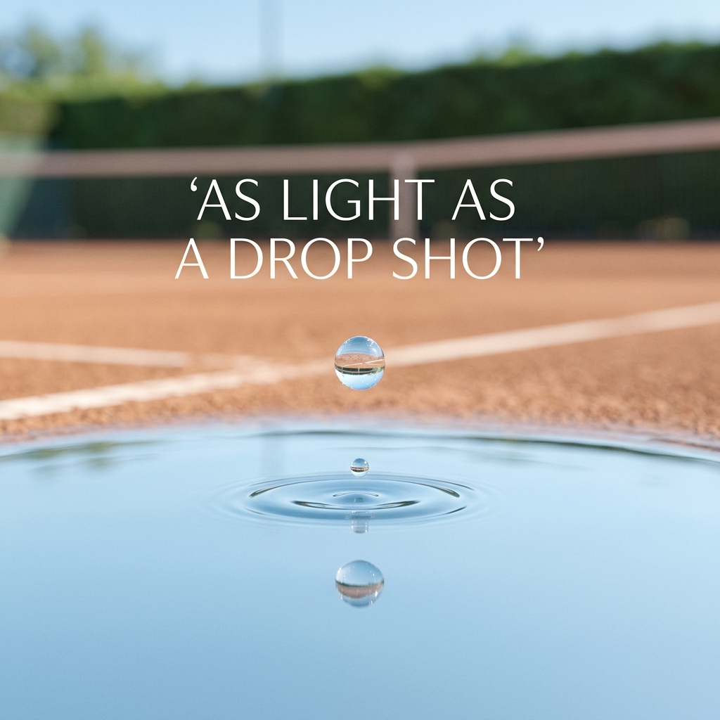 As light as a drop shot