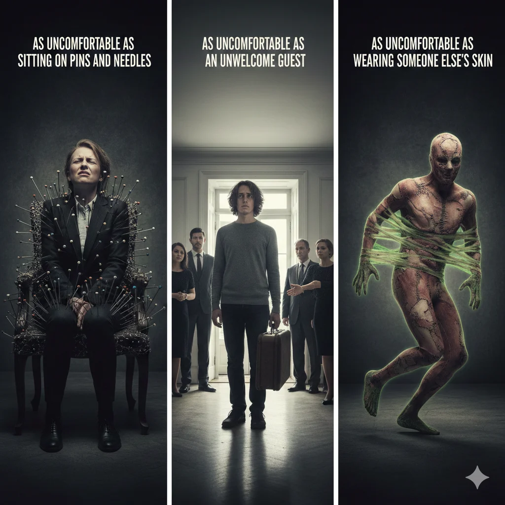 Similes for Uncomfortable