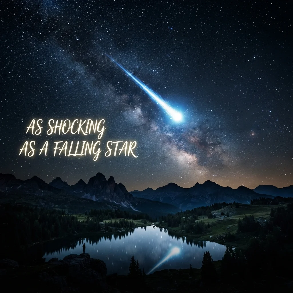 As shocking as a falling star