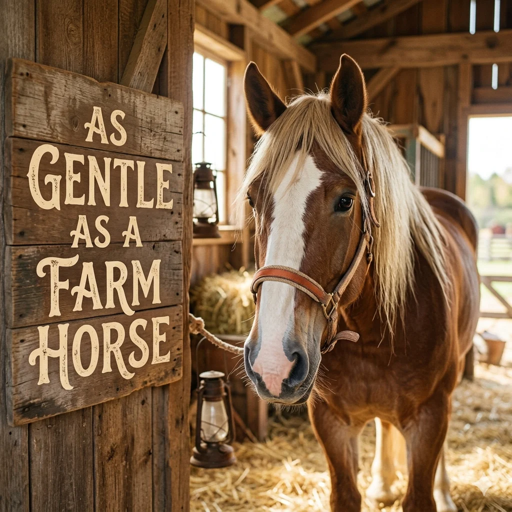  As Gentle as a Farm Horse